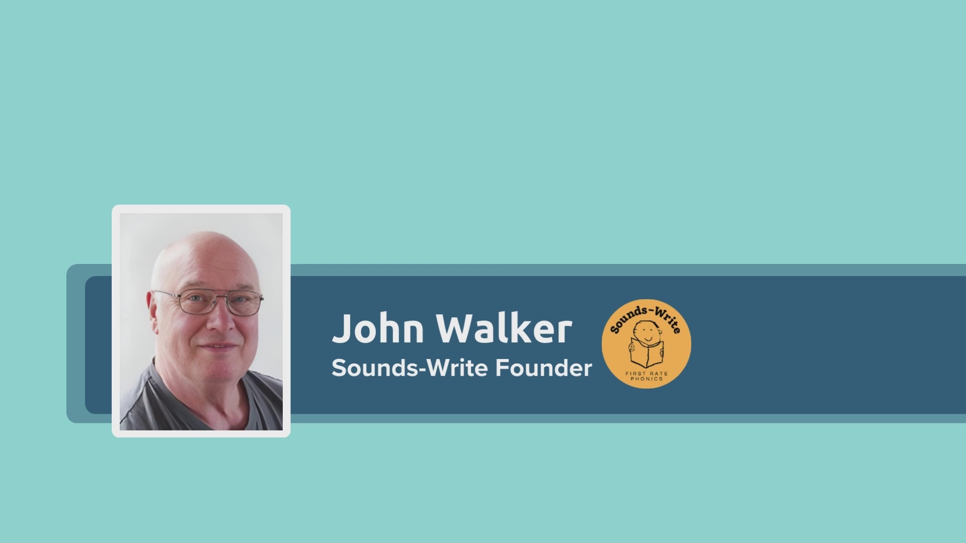 Load video: John Walker Sounds Write Founder talking about Speld sa Sounds Write code  books