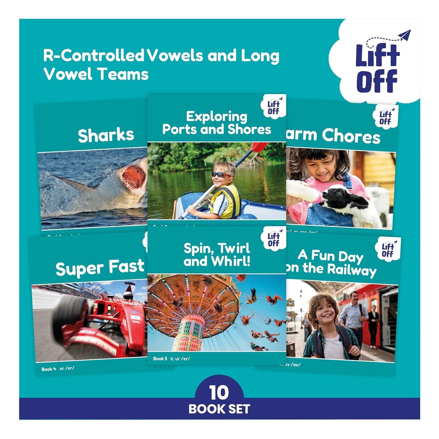 Lift Off Readers R-Controlled Vowels and Long Vowel Teams