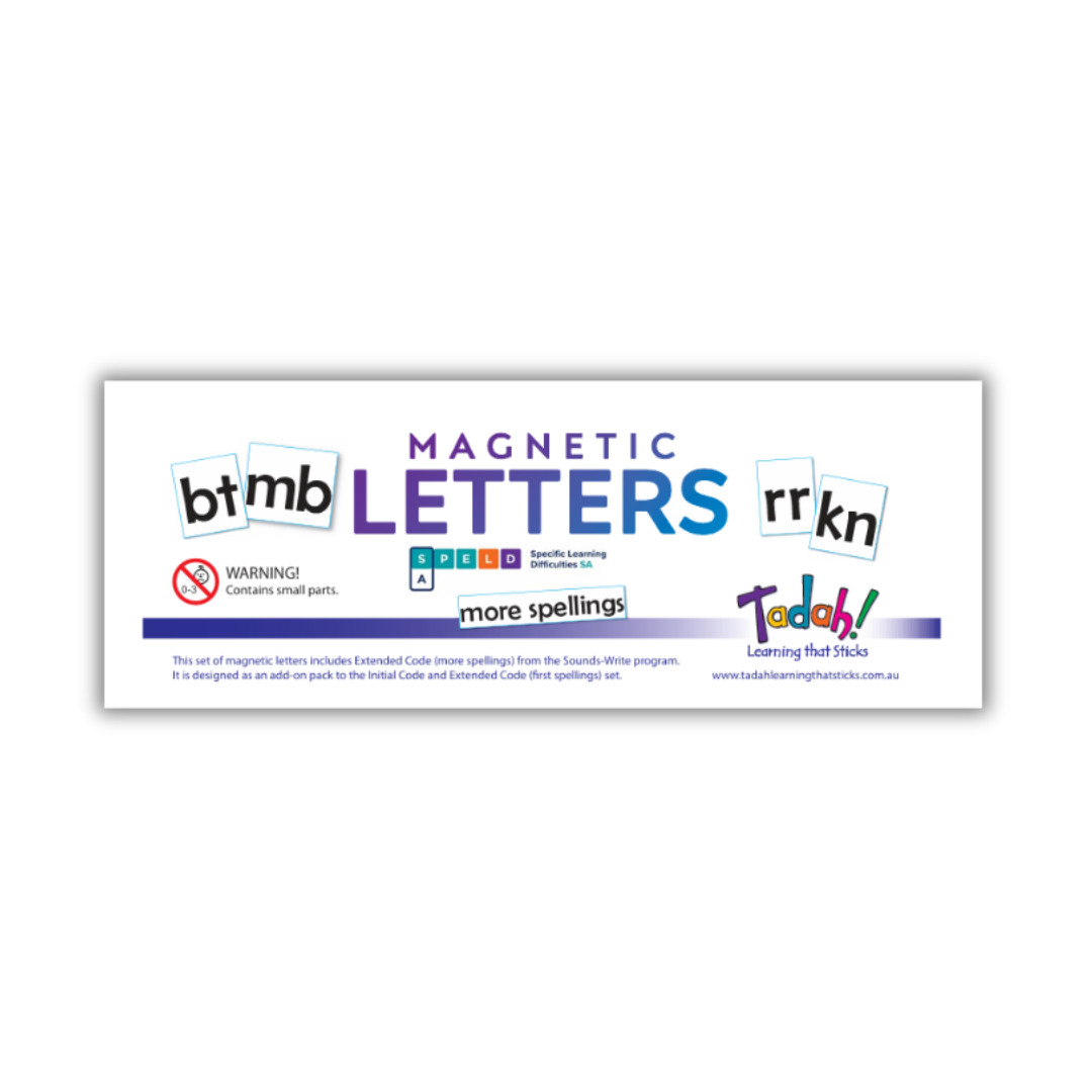 Tadah Magnetic Letters More Spellings pack (based on the Sounds-Write program)